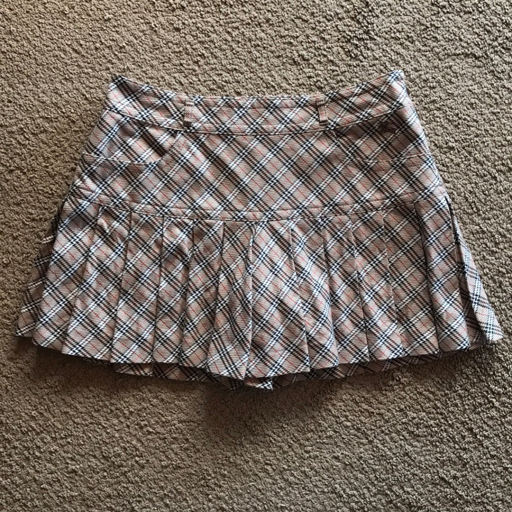 Burberry Blue Label Plaid Pleated Shorts S Japan